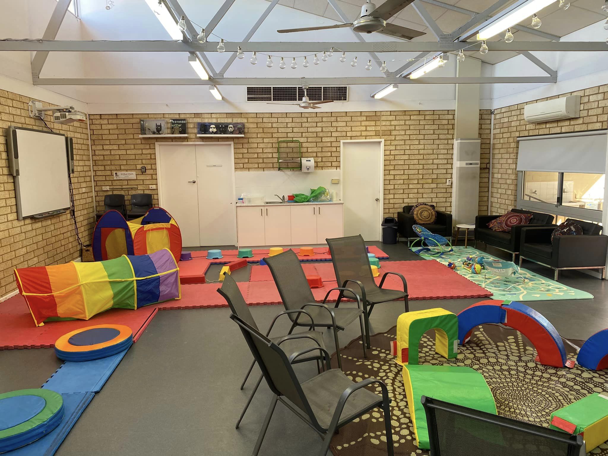 The Sandalwood Family Centre setup with indoor jungle gym equipment The Sandalwood Family Centre setup with indoor jungle gym equipment